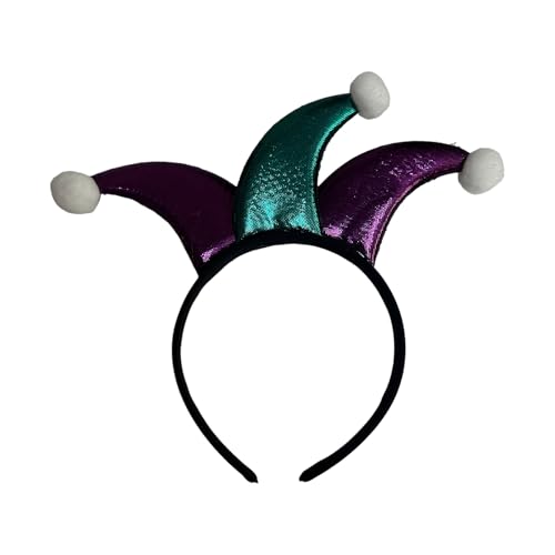 omiinitio Divertidas diademas para el pelo de payaso para estudio fotográfico, Halloween, accesorios llamativos para Halloween, fiesta festiva, ropa diaria, sombrero, disfraz de payaso, diademas