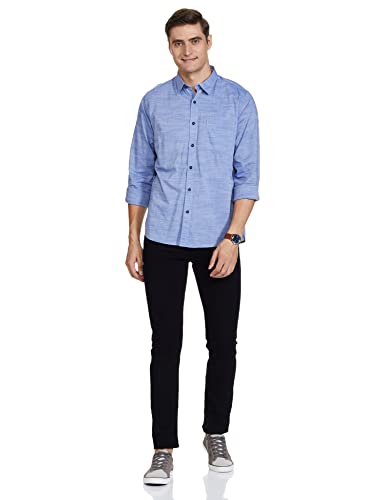 Image of Max Men's Cotton Regular Fit Solid Smart Casual Shirt