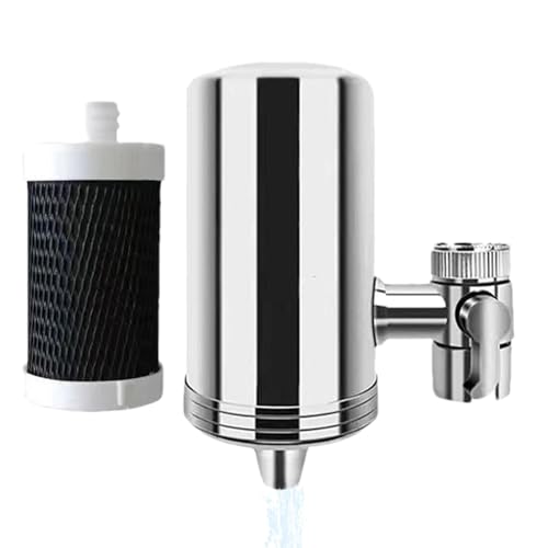 Filtro de agua para fregadero, de purificación de montaje en grifo, de filtro para fregadero de cocina para eliminar la escala de cal, metales pesados, olores desagradables