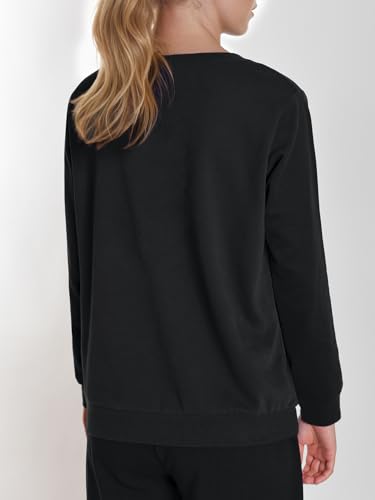 Weintee Women's Petite Cotton Sweatshirts for 5 FT Short2