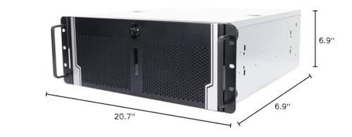 Image of in-Win R400-01N.8P Open-Bay 4U Server Chassis, 80 * 25 fanx2