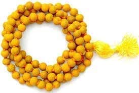 Haldi Jap Mala/Turmeric Beads/Haldi Mala/Bagalamukhi puja/Siddh Japa Mala 108 seads