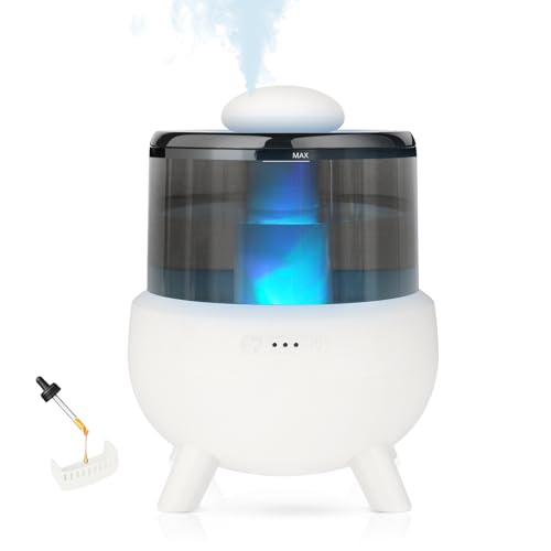Image of Humidifiers for Bedroom Baby 3 in 1 - Top Fill Baby Humidifier & Essential Oil Diffuser & Night Light, BPA-Free Cool Mist Air Humidifier for Kids Bedroom Nursery Plants Home