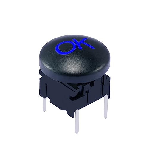 Interruptor con símbolo láser OK iluminado para paneles de control claros