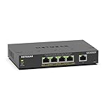 NETGEAR Plus GS305EP - Switch - smart - 5 x 10/100/1000 (4 PoE+) - desktop, wall-mountable - PoE+ (63 W)