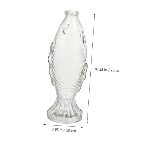 Jarrón para decoración del hogar forma de pez prevención pérdida de agua 3