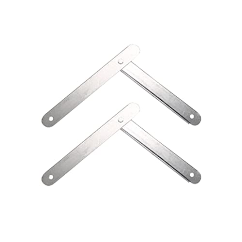 Image of 2X Folding Step Ladder Hinge Attachment Stepladders Tie Rod Replacement Kit White