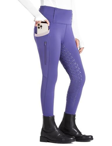FitsT4 Sports Pantaloni da Equitazione per Bambine Leggings da Equitazione