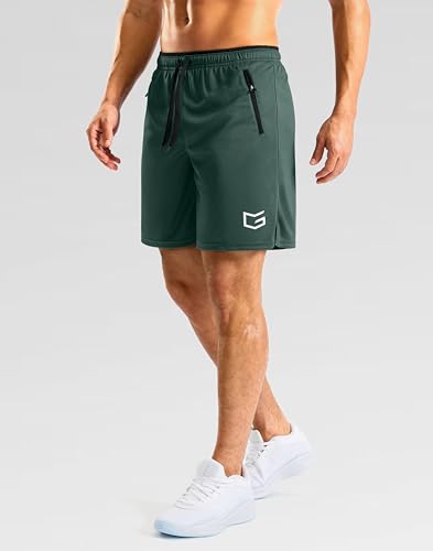 Image of G Gradual Men's Gym Workout Shorts Zipper Pockets 5 inch / 7 inch Quick Dry Breathable Runing Athletic Short for Men