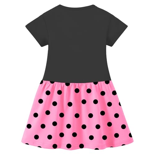 Image of Trampoline Girls Midi Dress Combo | Half Sleeve Cotton Dresses with Fun Prints | Soft & Stylish Everyday Outfits for Kids | Pack of 2
