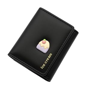 Valerie Cute Small Trifold Wallets for Teen Girl Women PU Leather Trifold Small Wallet Cash Pocket 3D Art Design Coin Purse Holder with ID Window for Girls Women 14 31wnyMBgSWL. SL500 . SS300