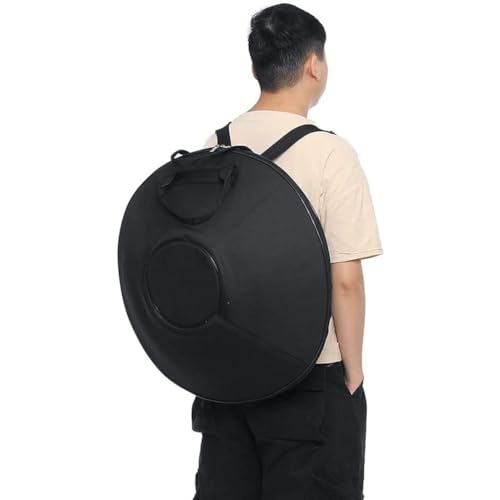 Handpan de 9 notas en Re menor, instrumento de percusión Handpan para principiantes, incluye bolsa suave, 2 mazos, y soporte para Handpan miniatura 6