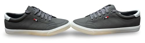 Image of Classic Canvas Sneakers, Casual Lace-Up Shoes with Green Sole, Unisex Fashion Trainers Shoes