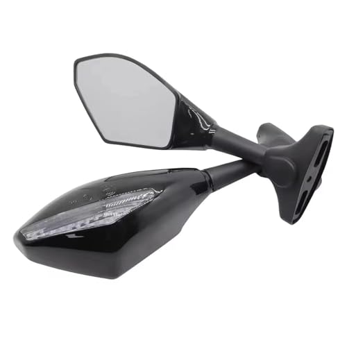 Espejos retrovisores integrados Suzuki SV650 negros para eliminar puntos ciegos