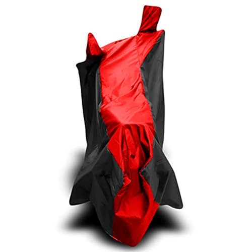 Image of TVS Raider 125 New BS6 Bike Cover with Water-Resistant and Dust-Proof Premium Polyester Fabric (RED Stripe)