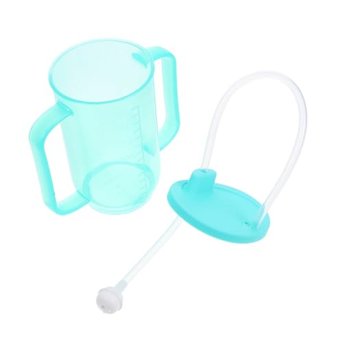 COLLBATH 高齢者用適応型飲料カップ 350ml こぼれ防止ウォーターカップ ハンドル付き 嚥下 用授乳カップ