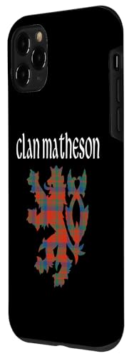 Image of iPhone 11 Pro Clan Matheson Tartan Scottish Family Name Scotland Pride Case