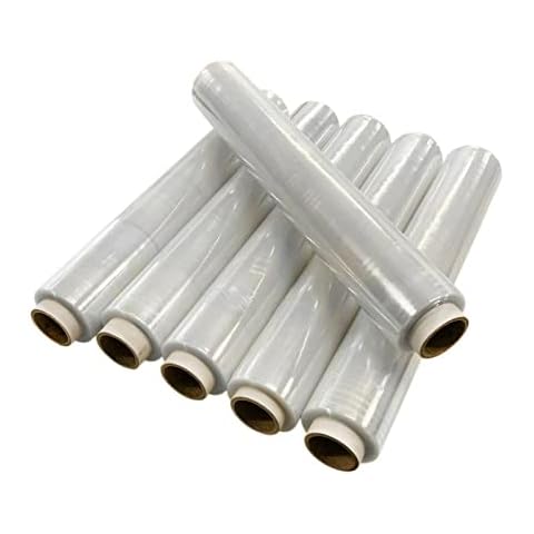 St@llion Clear Pallet Stretch Wrap Cling Film 400mm x 250m, 17mu - Pack of 6 Cover