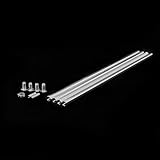 GuineaLoft™ Beams - 4 1-ft Aluminium Alloy Rods That Can Be Joined to Form 2 2-ft Rods, DIY for Cage Beams, Lid/Floor Support, Hurdles & Play Structures, Perch Stands - Guinea Loft Exclusive