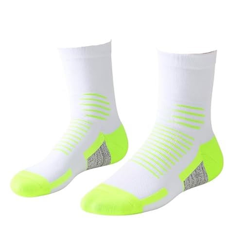 Image of Crew Socks for Women & Men Circulation, Ankle Compression for Diabetic and Neropathy Pain Relief, Swelling, Neuropathy, Runner, Nurses, Travel, Pregnancy, Flying - Green