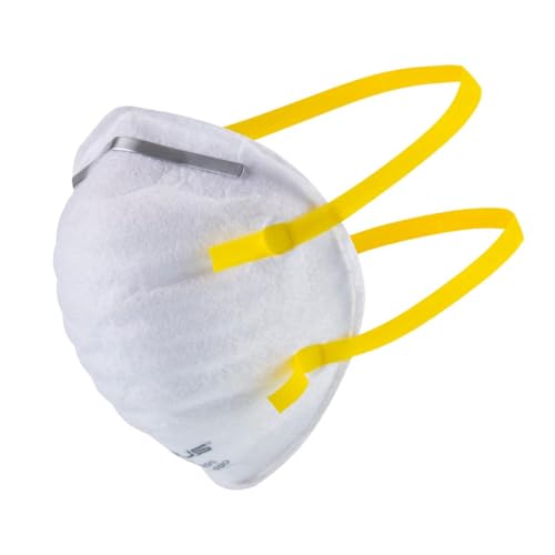 LIBUS N95 Mask NIOSH certified Made in USA, Contoured Adjustable Nose Clip, Collapse Resistant Double-Shell (20 pack)