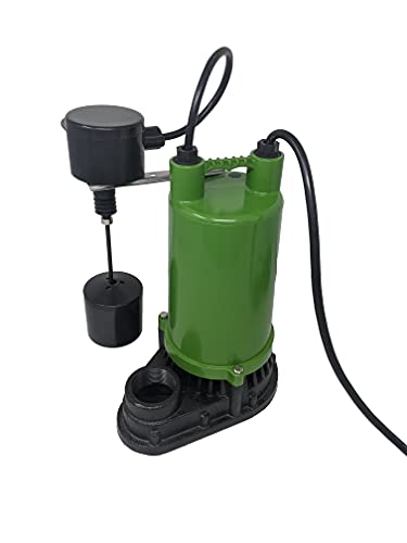 Pumpspy Sump Pump 1/2 Hp - Submersible Pump, Water Removal For Basement, Crawl Space Sump Pump Kit, Iron Cast, Strong Suction At 4320 Gph, 10 Lift, 7 Amp Motor With Corrosion & Rust Resistant Housing #TOP4