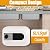 BYGOVICE Mini-Tank Electric Water Heater, 110V 1500W 6L/1.6 Gallons Kitchen Instant Hot Water Heater,IPx4 Waterproof Level for Trailer Bathroom Kitchen Under Sink Counter Cupboard