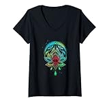Photo Gallery donna mantra mandala lotus meditazione maglietta con collo a v Photo Gallery donna mantra mandala lotus meditazione maglietta con collo a v