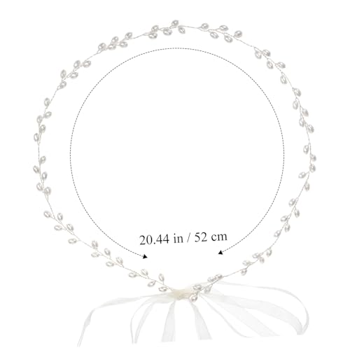 Silver Pearl Wedding Dress Belt for Bride and Bridesmaids Handmade Bridal Waistband Sash Accessory Ribbon Material Elegant Formal Party Waist Chain2