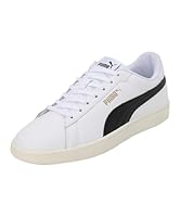 PUMA Unisex Adults Puma Smash 3.0 Leather Sneaker White-Black-Gold-Frosted Ivory US 11