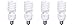 ALZO 27W Full Spectrum CFL Light Bulb 5500K, 1300 Lumens, 120V, Pack of 4, Daylight White Light