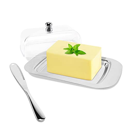 ZB ZealBoom Butterdose Edelstahl Enthält Einen Transparenten...