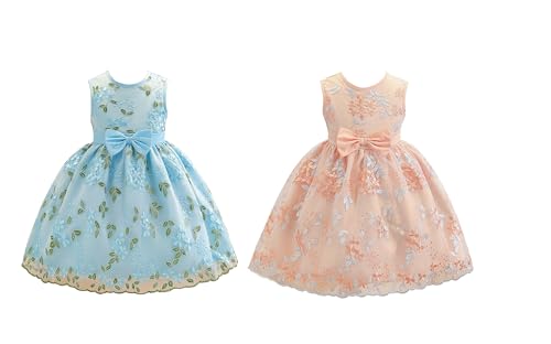 Image of Tagas Girls' Princess Dress | Girl Dress |Dresses birthdaydress for Babygirls | A-Line Knee-Length Dress