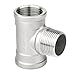 TAISHER 5PCS 304 Stainless Steel Tee Pipe Fittings, 3/4