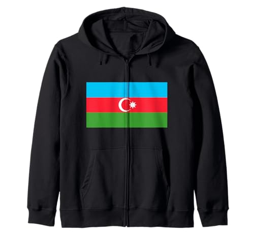 Bandera De Azerbaiyán Orgulloso Patriot Souvenir Fan Lover Sudadera con Capucha