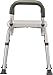 NOVA Medical Products Shower and Bath Chair with Arms, Quick & Easy Tools Free Assembly, Lightweight and Seat Height Adjustable, Great for Travel, White