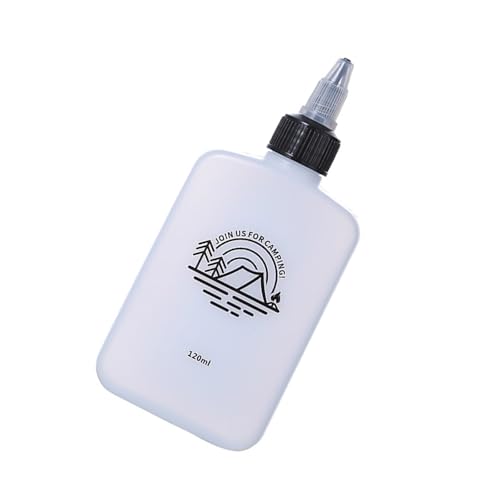 MLWSKERTY Dispensador de condimentos de salsa de aceite para camping, viajes, botella pequeña para exprimir, para campamento, cocina, botella dispensadora de líquidos