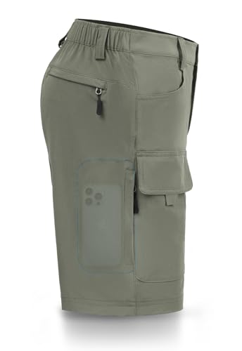 Hiauspor Men's Hiking Cargo Shorts 9
