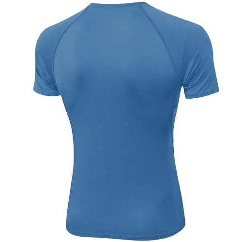 SPVISE Men's Compression Shirt Short Sleeve Workout Gym Top Cool Dry Athletic Base Layer Undershirt T-Shirt for Sport Running2