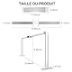 wenxintek Tischlampe für Nägel, faltbar, für Nägel, Wimpernverlängerung, Touchscreen, 3 Farbmodi & Helligkeit verstellbar