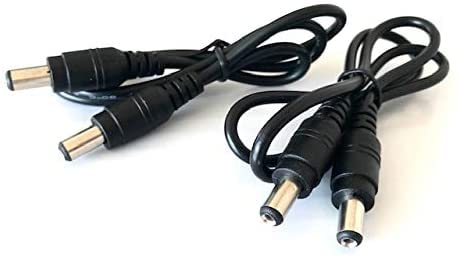 Amazon | Access 【 50cmx2本 】黒DC プラグ電源供給ケーブル オス