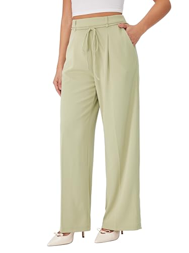 CIDER Womens Straight Leg Pants Slacks Business Casual Pants with Pockets4