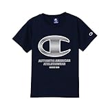 [チャンピオン] Tシャツ キッズ 半袖 丸首 ビッグロゴ ショートスリーブTシャツ スクールボーイズ CK-ZS322-370-160