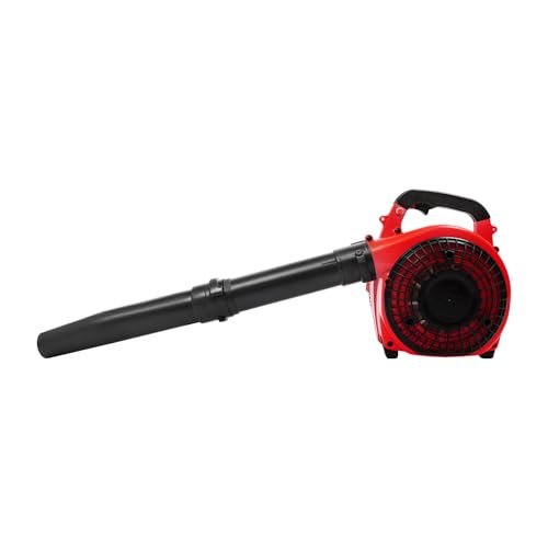 Aspirador de hojas de gasolina de 25,4 cc, motor de 2 tiempos, ventilador de gas manual, 7000 rpm, soplador de hojas de gasolina de mano, 750 W, ventilador de gas portátil de 4,59 ft³/h, portátil con
