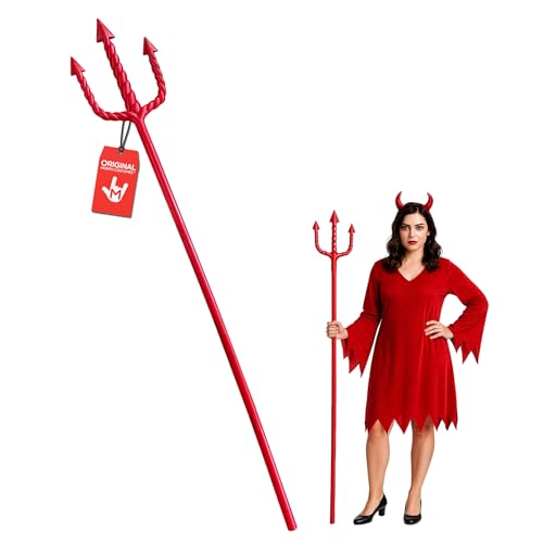 Nicky Bigs Novelties Trident Spear King Triton Staff Aquaman Trident Costume Poseidon Costume Accessories King Triton Accessories