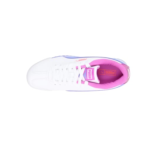 PUMA Kids Girls Roma Glitz Glam Lace Up Sneakers Shoes Casual - Purple, White - Size 6 M4