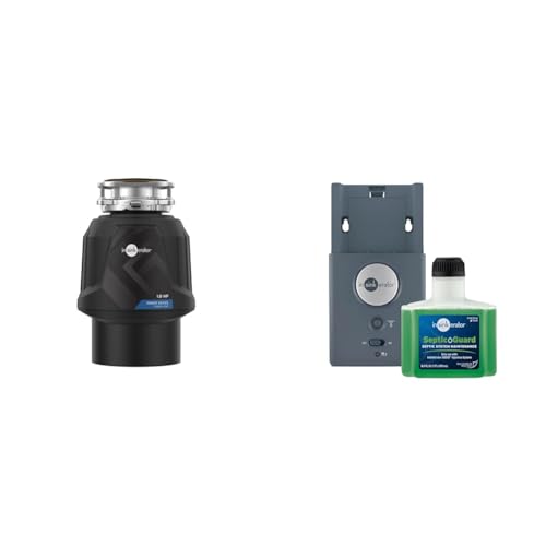 Image of InSinkErator Power 1HP Garbage Disposal, Power Series EZ Connect Continuous Feed Food Waste Disposer + InSinkErator BOOST Injection System with Septic Guard Solution, Septic System Maintenance BST-SG