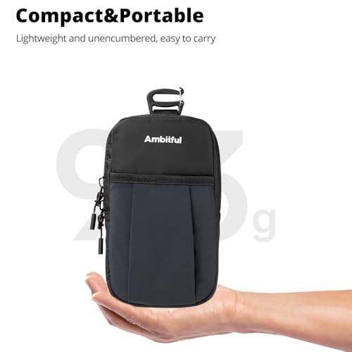 Bolso compacto deportivo para cámara Ambitful negro miniatura 3