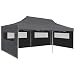 Produktbild Festnight 3x6 m Pop-Up Partyzelt Gartenzelt Pavillon Faltpavillon mit Seitenwänden Faltbar für Garten Terrasse Feier Markt BBQs Partys Wasserdicht Anthrazit