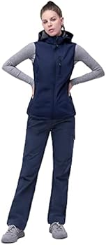 33,000ft Outdoorbroek voor dames, wandelbroek, waterdichte softshellbroek, winterskibroek, warm gevoerd, werk-/snowboardbroek, winddicht, trekkingbroek, bruin, 34W / 29L